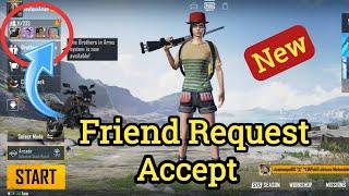 How to Accept Friend Request In Pubg Mobile | Pubg friend request kaise accept kare 2021