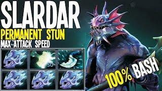 Permanent Stun Max Attack Speed Slardar 100% Bash | Dota 2 Silly Builds