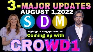 3 MAJOR DEVELOPMENT UPDATES OF CROWD1 AUGUST 1 2022