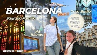 FIRST TIME IN BARCELONA  SPAIN: railway troubles, Sagrada and Casa Batlló, meeting old friends