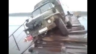Русская переправа или виртуозы руля река Витим  самый опасный мост ада 500 метров дальнобойщики