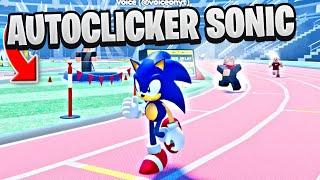 I USED AN AUTO CLICKER AS SONIC IN ROBLOX TRACK AND FIELD INFINITE