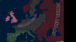 Hearts Of Iron IV Timelapse - 1936 -1941 Battle Royale