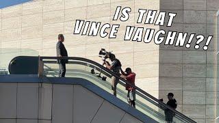 VINCE VAUGHN Spotted Filming on Las Vegas Strip!