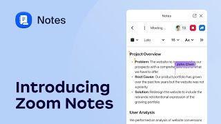 Introducing Zoom Notes