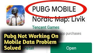 Fix Pubg Not Working On Mobile Data Problem Solved