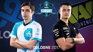 CS:GO - Cloud9 vs. Na'Vi [Overpass] Map 2 - Semifinal - ESL One Cologne 2017