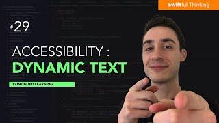 Accessibility in Swift: Dynamic Text | Continued Learning #29