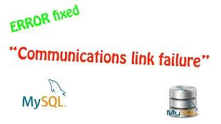 Fix MySQL Error "Communication link failure" with JDBC and MySQL