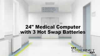 Medical Computer with three hot swap batteries