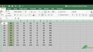 How to Unhide Columns in Excel