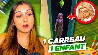 SURVIVRE DANS 1 CARREAU EN ÉTANT ENFANT DANS LES SIMS 4 (plus jamais) *challenge*