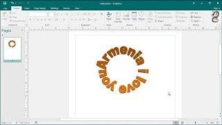 How to create circular text in Publisher