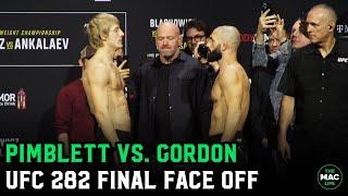 Paddy Pimblett vs. Jared Gordon Final Face Off