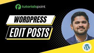 WordPress - Edit Posts | Tutorialspoint
