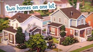 Two Homes on One Lot  || The Sims 4 Speed Build