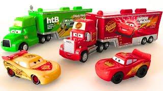 ASMR Satisfying Unboxing Relaxing Disney Cars ASMR Mack Truck and Lightning McQueen Organizing ASMR