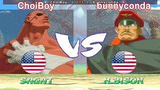 Street Fighter Alpha 2 - ChoiBoy vs bunnyconda FT5