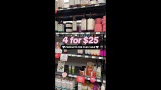 4 for $25 Curly Hair Products