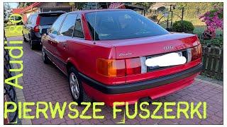 AUDI 80 - PIERWSZE FUSZERKI - wisząca podsufitka, montaż filtra