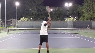 Tennis practice: Deepak, Johnny, Ken