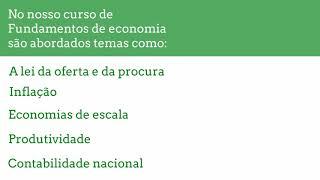 FormaçãOnline - Curso de Fundamentos de Economia