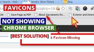 How To Fix Favicons not showing in Google Chrome browser | Solved Missing Favicons on Google Chrome