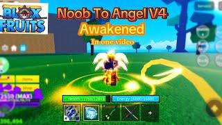 Going From Noob To Angel V4 Awakened In One Video…(Blox fruits)