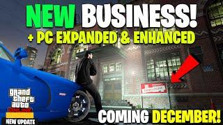 GTA ONLINE DLC INFO BREAKDOWN! NEW BUSINESS, PC EXPANDED & ENHANCED CONFIRMED | December DLC