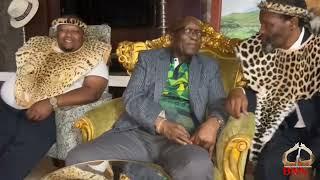 King Letsitsa III Moloi Wa Bakholokoe Nation At Nkandla Homestead On A Royal Visit To Jacob Zuma.