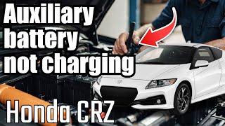 Honda CR-Z 2012  - Auxiliary Battery Not Charging Cooling Fan Failure IMA Light On P1448 P1634 Fix