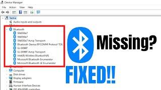 Fix Bluetooth Not Showing In Device Manager Icon Missing in Windows 11/10/8/7