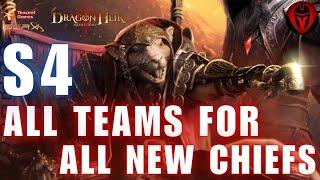  ALL S4 Chiefs and ALL Teams Preparations for Each Challange | Dragonheir: Silent Gods