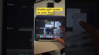 Split screen on iPad #appleipad #apple