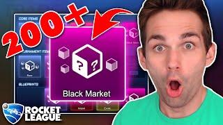 I'M TRADING UP *ALL* OF MY EXOTICS TO BLACK MARKET AFTER YEARS! Rocket League Black Market Trade Ups