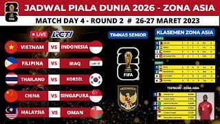 Jadwal Lengkap Kualifikasi Piala Dunia 2026 Zona Asia Match day 4 ~ Vietnam vs Indonesia - LIVE RCTI