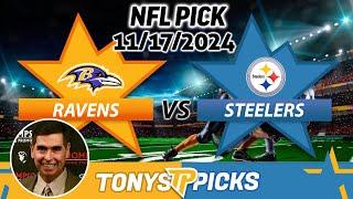 Baltimore Ravens vs. Pittsburgh Steelers Pick 11/17/24 NFL Week 11 Pick Today