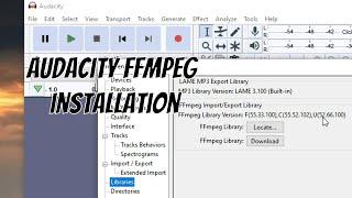 FFmpeg Audacity | Library | Installation | Can't Import M4A/MP4 Audio in Audacity | [Fixed]