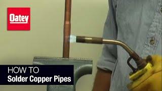 How to Solder Copper Pipes