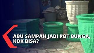 Atasi Pencemaran Lingkungan, Abu Sampah Dijadikan Pot Bunga