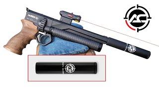 Airgun Suppressor (1/2 UNF) by AIRGUN CAPITAL Tested on the HUBEN GK1 Air Pistol