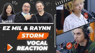 Ez Mil & Raynn | Storm | - Vocal Coach Reacts [LIVE] on Wish 107.5 Bus