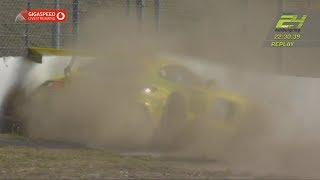 ADAC 24h-Rennen Nürburgring 2018. 24 Hours Nürburgring. Renger van der Zande Crash