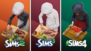 Кулинария в The Sims / Сравнение 3 частей