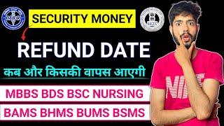 Security Money Refund 2024 | NEET 2024 Security Money Refund | Security Money Refund Application