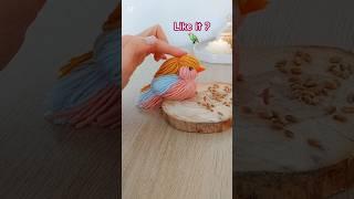 ️How To Make Cute Colorful Yarn Bird  | Easy Craft Idea!