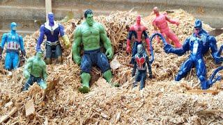 MAINAN PAHLAWAN SUPER AVENGERS Action Figures/Unboxing,Spiderman,Ironman,Hulk, Thor,Captain america