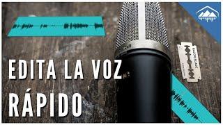 Cómo EDITAR RÁPIDO la VOZ para PODCAST, AUDIOLIBROS, RADIO... | Técnica de edición Dominó