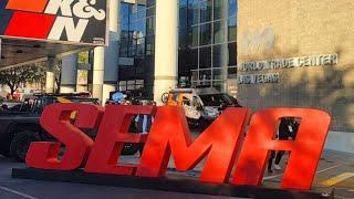 First time ever at the Sema auto show part1￼