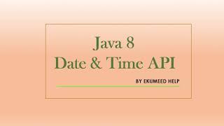 Java 8 || Date and Time API  || Joda Time API || Example -1